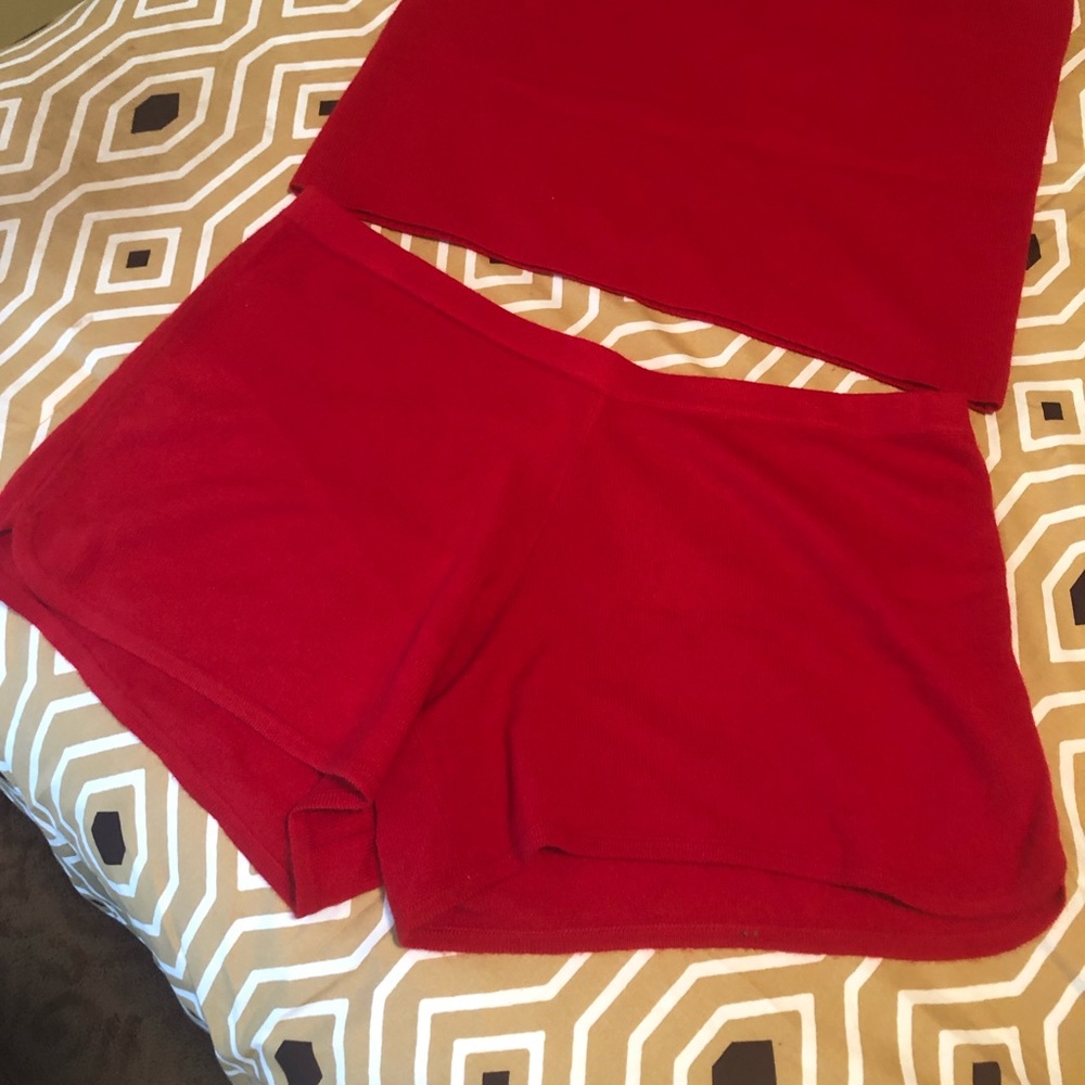 Red Envelope 100% Cashmere Pajamas NWOT L - Picture 3 of 4